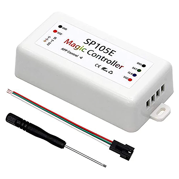 Image of DC 5-24v SP105E magic Controller for WS2801 SK6812 WS2811 WS2812 WS2815 etc LED Strip Pixel