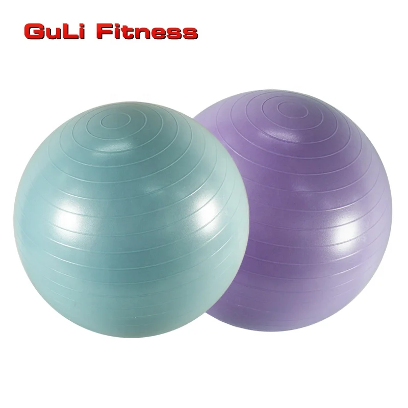 

Guli Fitness Eco-Friendly PVC Inflatable Non-Slip 55/65/75/85/95cm Anti-burst Stability Gymnastic Exercise Yoga Balance Ball, Purple/red/blue/yellow or customized