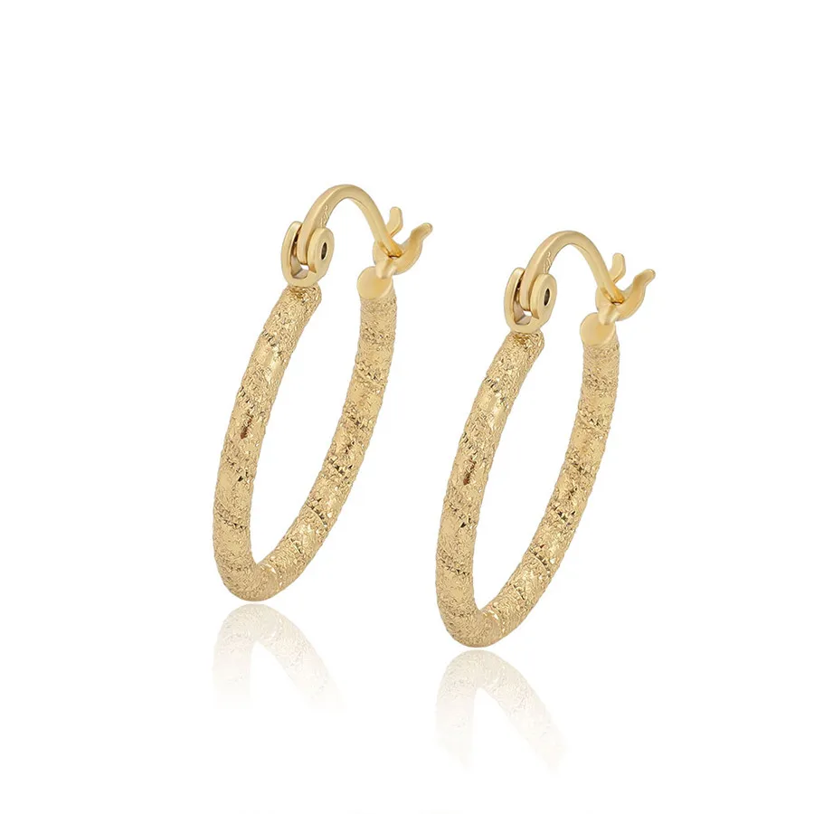 

A00711538 xuping jewelry classic style French retro big earrings simple fashion Dubai 14K gold-plated earrings