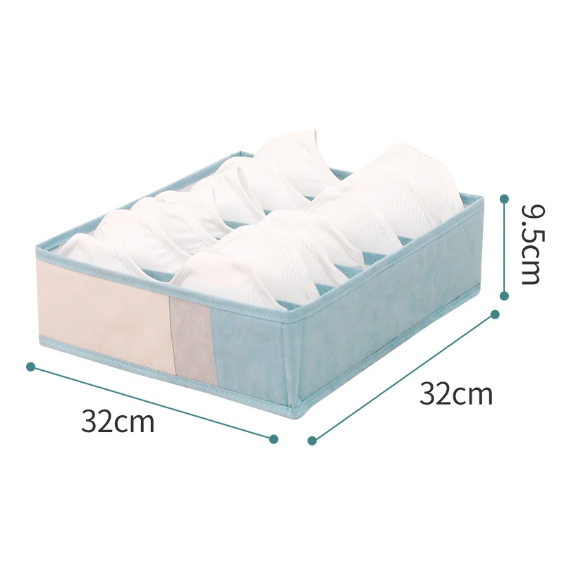 

New Housewear 4 Pack Foldable Storage Boxes Supplier Underwear Sock Drawer Organizers Storage Boxes