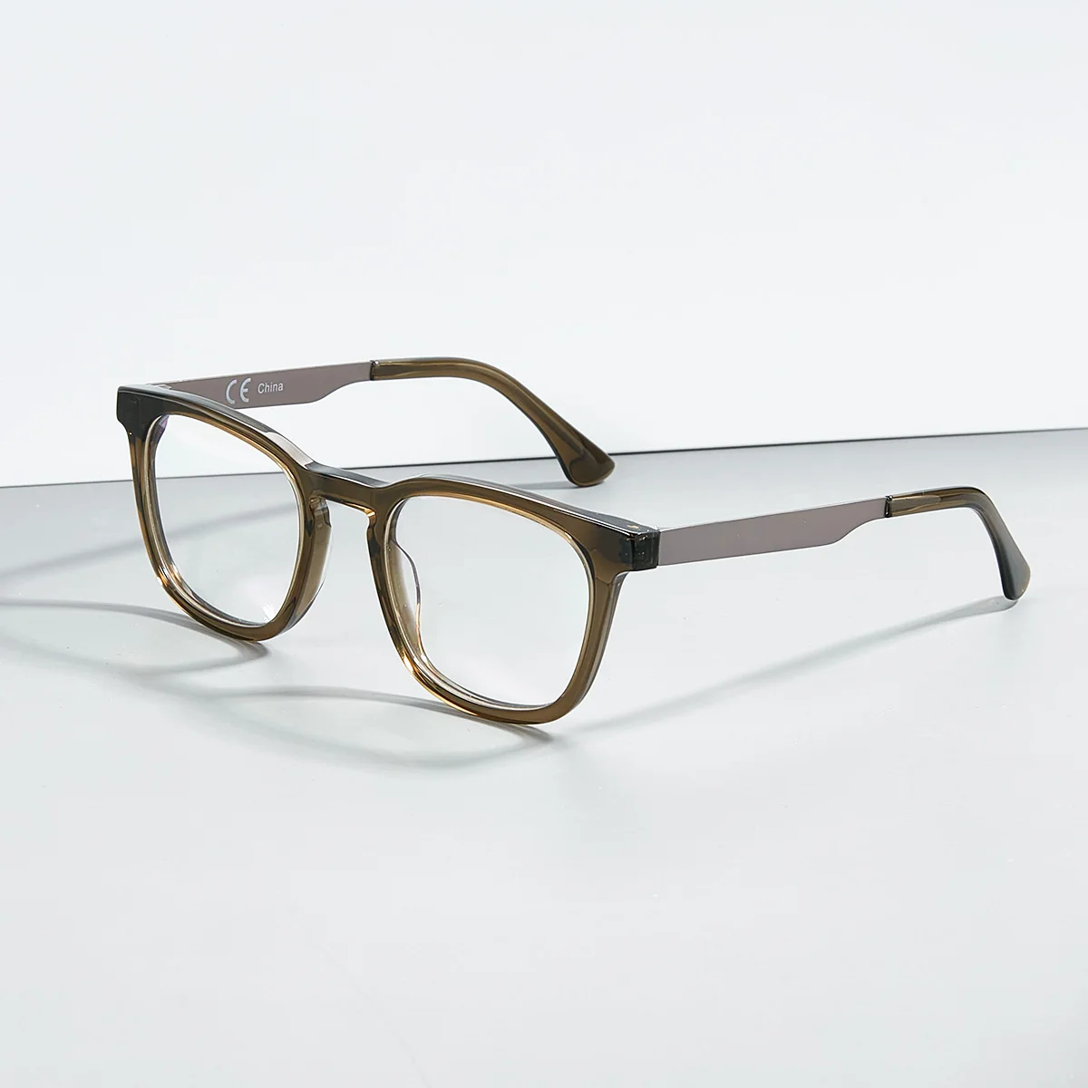 

2022 New Fashion Glasses Acetate Square Full Rim Thick Spectacle Men Eyeglasses Optical Eyewear Frames