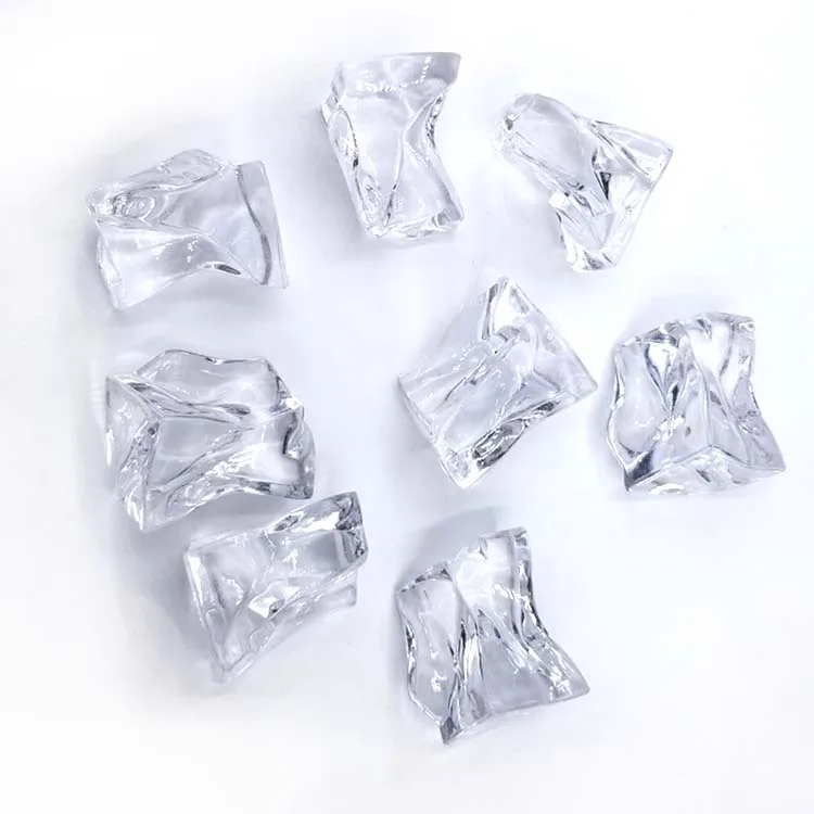 

acrylic ice crystals bulk plastic ice cubes clear fake acrylic crushed ice