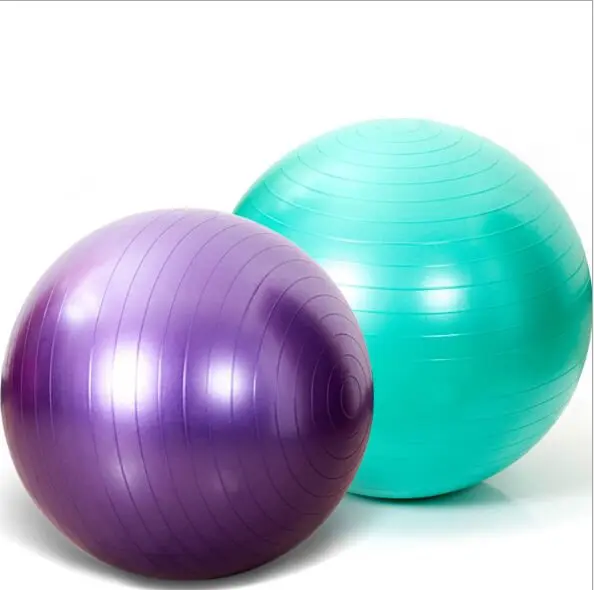 

Wholesale Custom Logo Thicken PVC 65cm Yoga Ball Set Exercise Soft Yoga Balance Ball, Green, blue, orange or custom