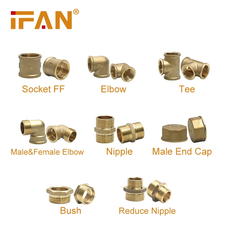 

IFAN 1/2 inch 15mm female thread quick fitting connector brass pipes fitting copper pipe fittings