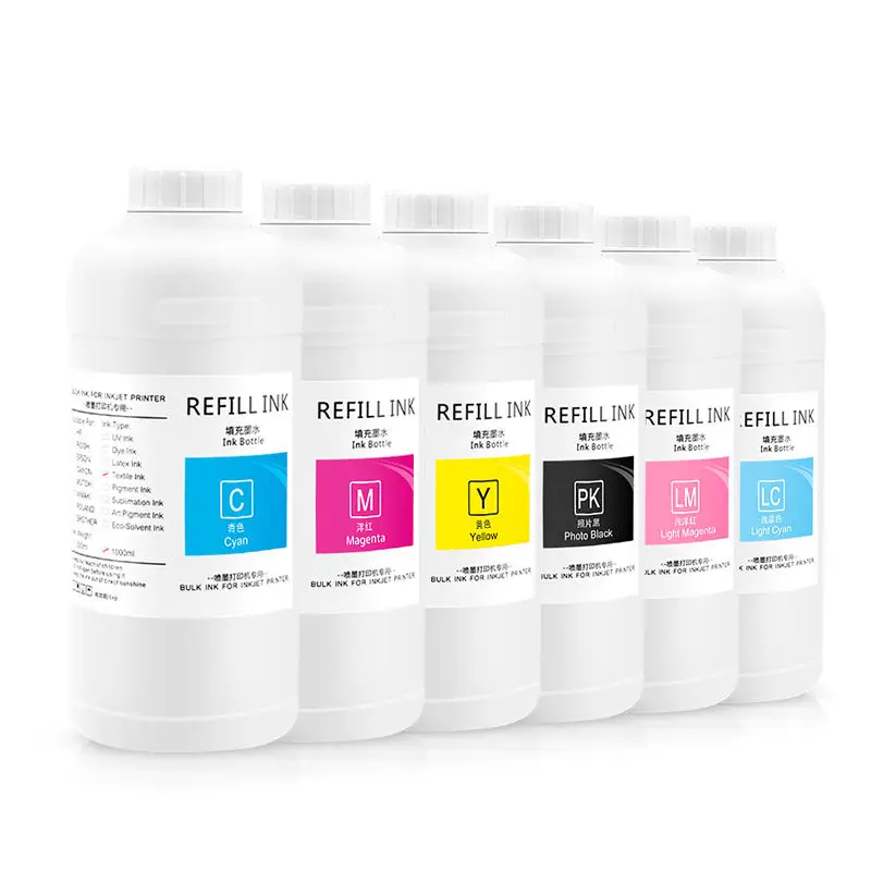 Ocbestjet 1000ML Universal Art Paper Water-Based Ink for Mutoh 6000 8000 8100 Digital Printer Ink for Digital Printing