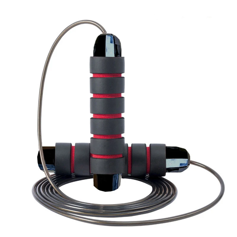 

Customized Exercise jump rope weighted Skipping Rope PVC Steel Jump Ropes
