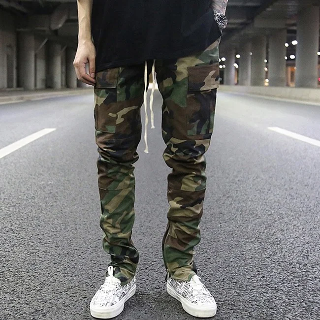 

Dropshipping camo military mens cargo pants stock fashion mens track pants joggers