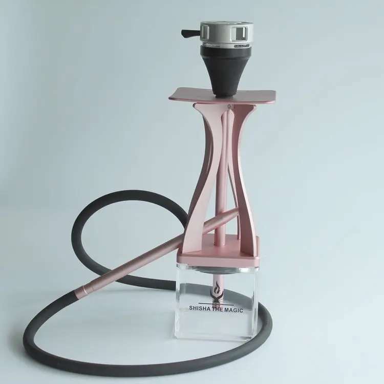 Custom Modern Sheesha Hookah Box Aluminum Acrylic Hookah Without Bowl