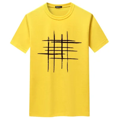 

2021 in wholesale summer men's solid cold printing design pattern short sleeve T-shirt simple men's loose top
