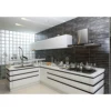 NICOCABINET Custom Modern Design Canada Style White Modular Lacquer Wood Flat Pack Kitchen Cabinet