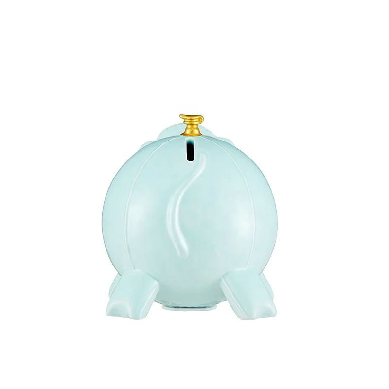
Wholesale Home decoration lovely 3d animal shaped ceramic saving bank jar for kids money box 