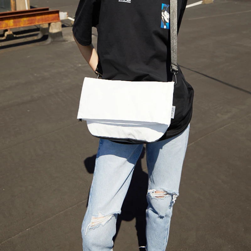 

2021 Fashionable Tyvek Shoulder Messenger Phone Bags Girls Crossbody Chest Bag Women for Flip, Black, white, gray
