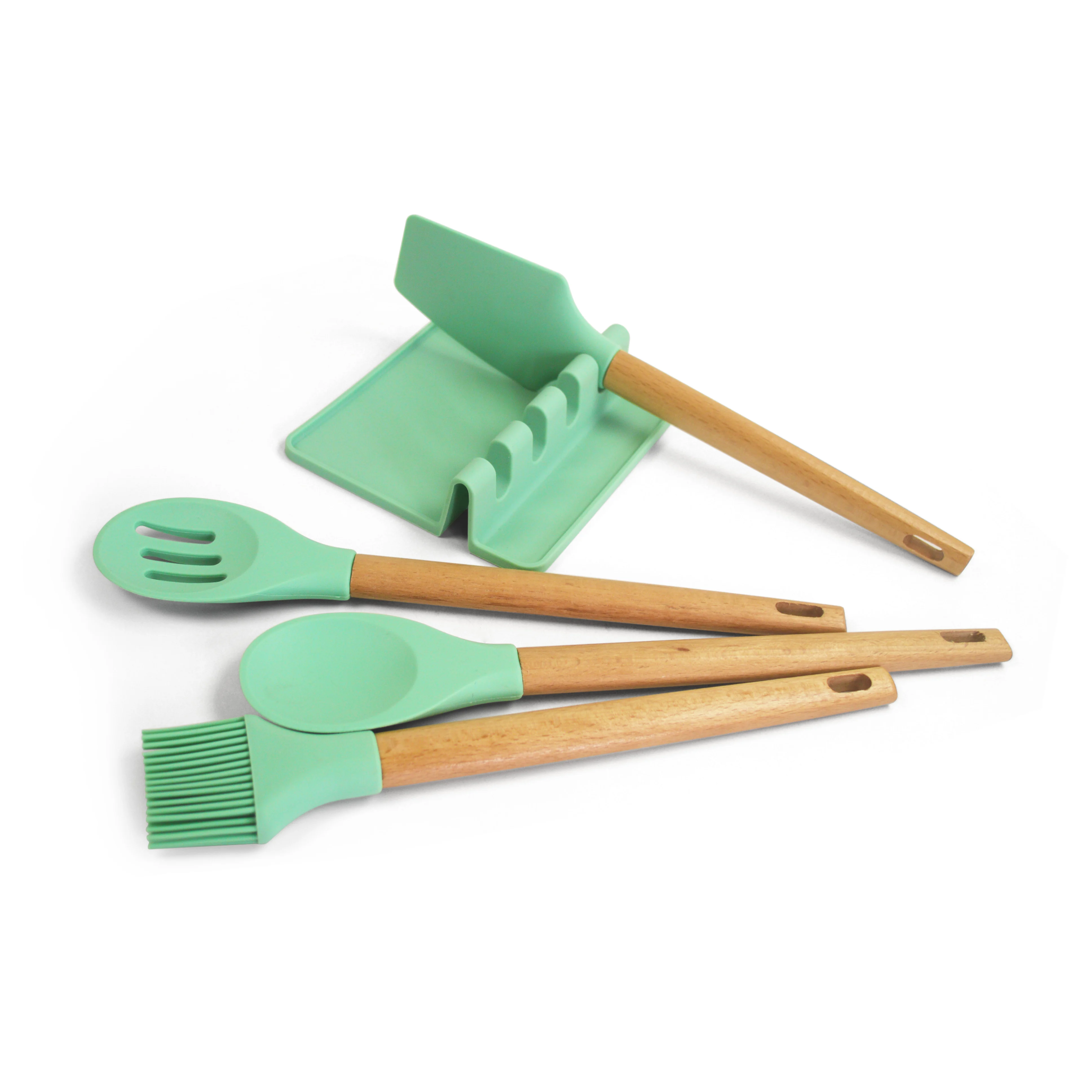 

Heat Resistant BPA Free Silicone Utensil Holder Mat Silicone Spoon Rest