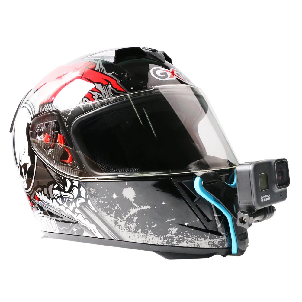 
SUREWO Go pro Accessories Motorcycle Helmet camera Mount for Go Pro Hero 8/7/6/5 Black DJI Action Camera and More 