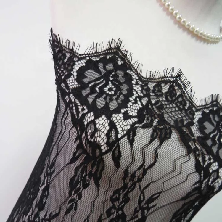 

Hot sale dress eyelash lace fabric chantilly customize colors, Accept customized color