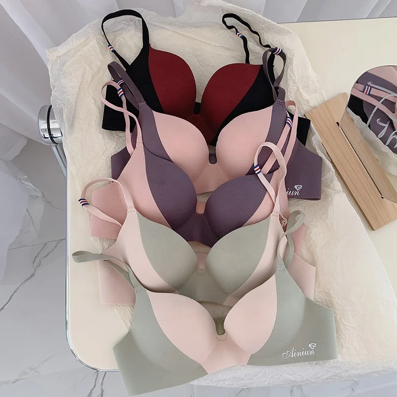 

New design one piece bra feminine seamless girl bra