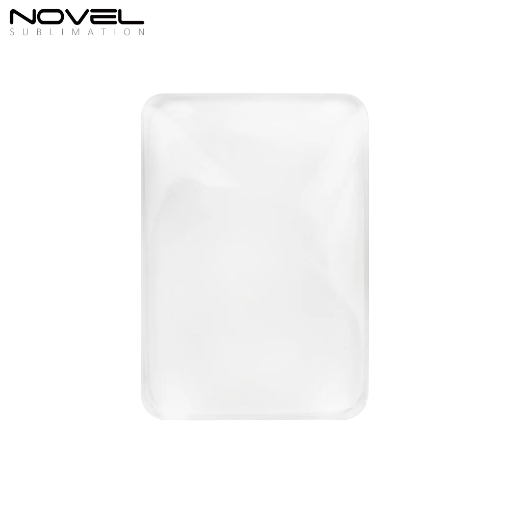 sublimation diy lovely rectangle crystal glass fridge magnet