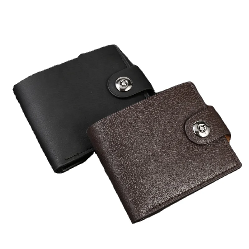 

Wholesale small size men wallet purse leather Lichee Pattern wallet mens, Multi