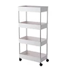 Foldable Storage Shelf Rack Home Kitchen Bathroom Holder Organizer Desk Book Shelves Debris Sort Out Storage Support Racks wheel
