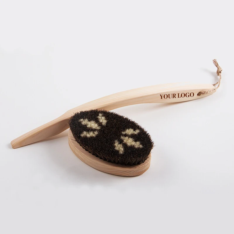 

Detachable Long Hand Wooden Bath Body Brush For Dry Body Brushing