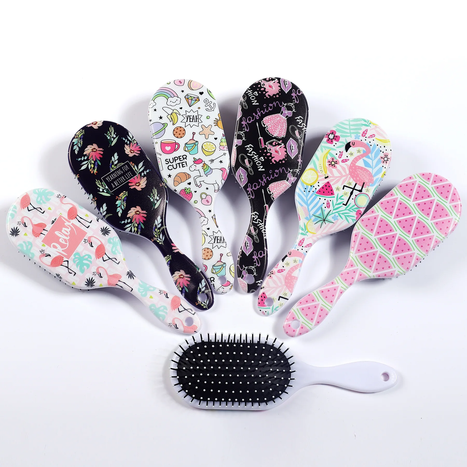 

Wholesale Cute Paddle Brushes Private Label Hair Extension Brush Detangling Brush For Natural Hair