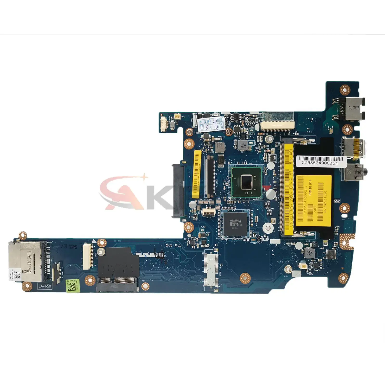 

CN-02XTM9 02XTM9 2XTM9 For Dell Inspiron MINI 1018 With SLBX9 N455 CPU Mainboard LA-6501P Laptop Motherboard 100%Fully Tested OK