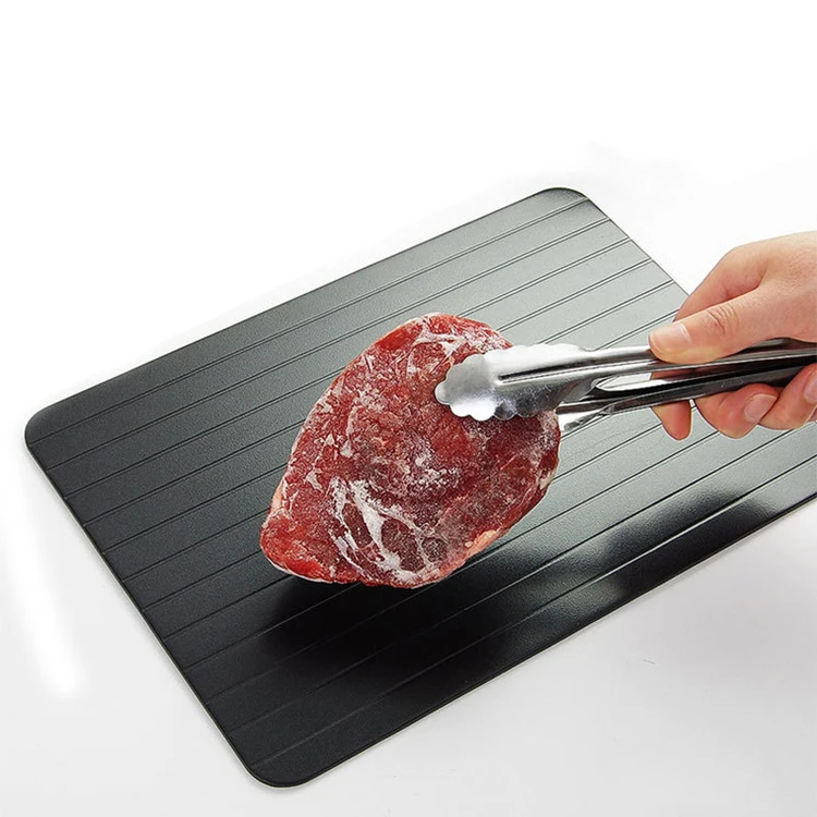 

Wholesale New Aluminum Fast Meat Defrosting Tray, Black