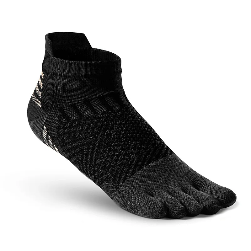 Wholesale Custom Men's and Women No-Show Black 5 Toe Socks Five Finger Injinji Toe socks