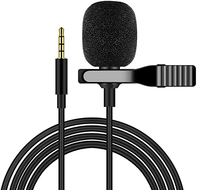 

Jmary Professional Lavalier Lapel Microphone Omnidirectional Condenser Mic for Mobile Recording Mic for YouTube Video Interview