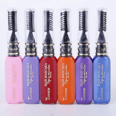 

Disposable Organic Mascara Hair Dye Dual-use Color Hair Dye Cream, 12colors