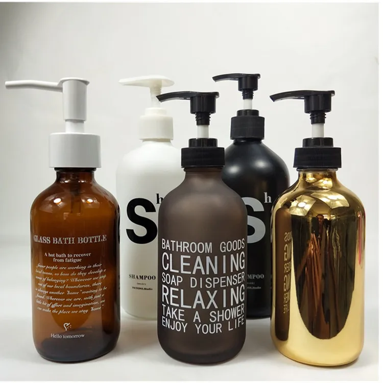 
100ML 250ML 500ML Soap Foaming Glass Bottle With Pump 