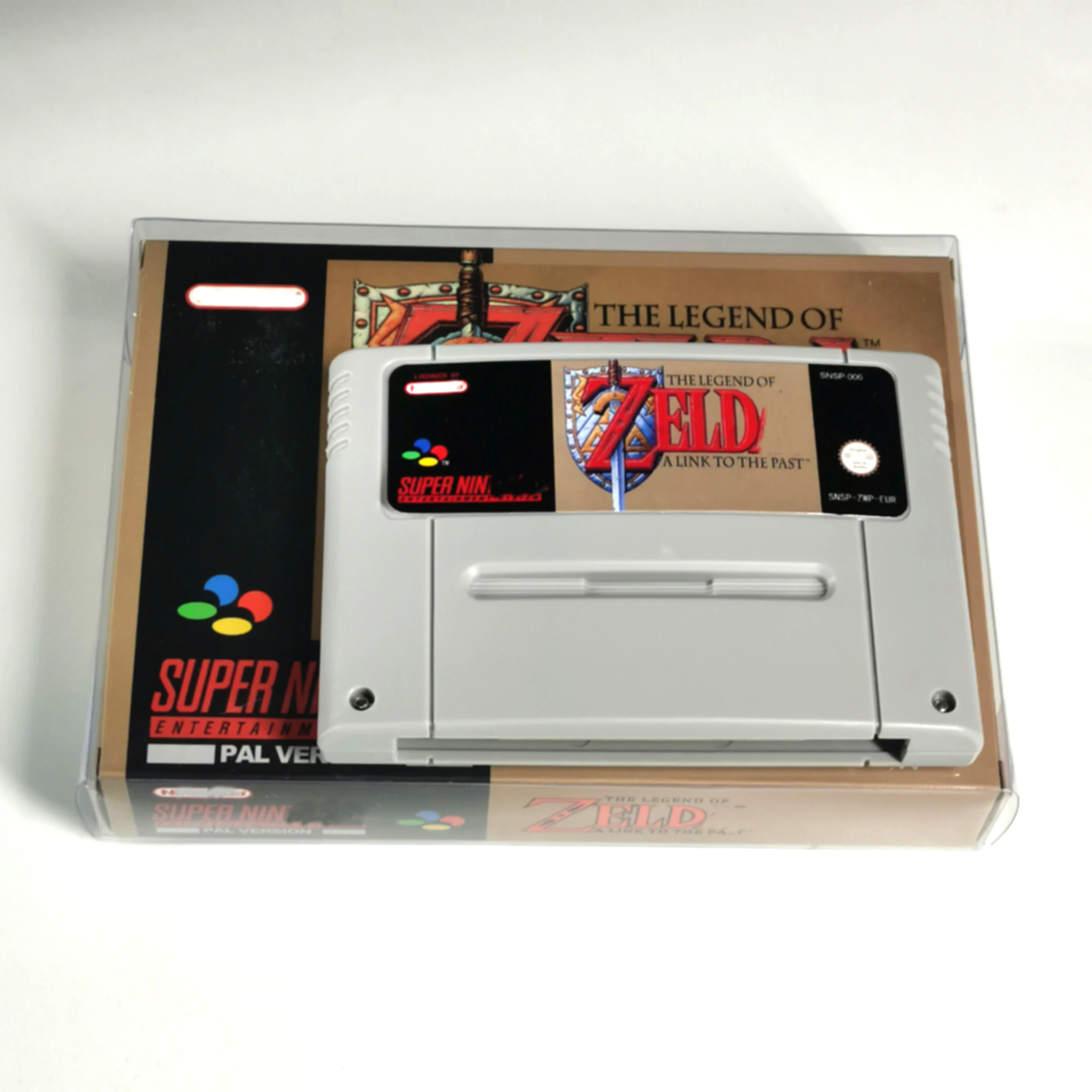 

The Legend of Zeldaed - A Link to the Past - EUR PAL Version Battery Save RPG Game Cartridge With Retail Box For SNES