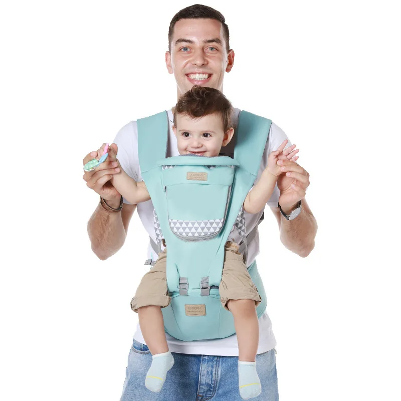 

C'dear Soft Hiking 360 Wrap Shoulder Sling Organic Cotton All Seasons Baby Carrier Hip Seat//