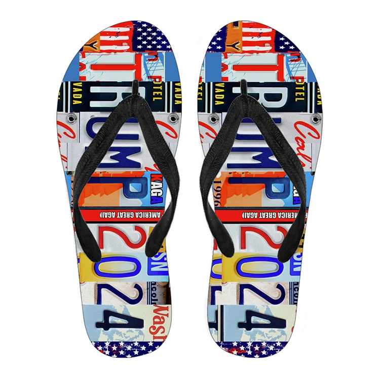

Custom Printed Promotion Beach Slippers PVC Men Flip Flops