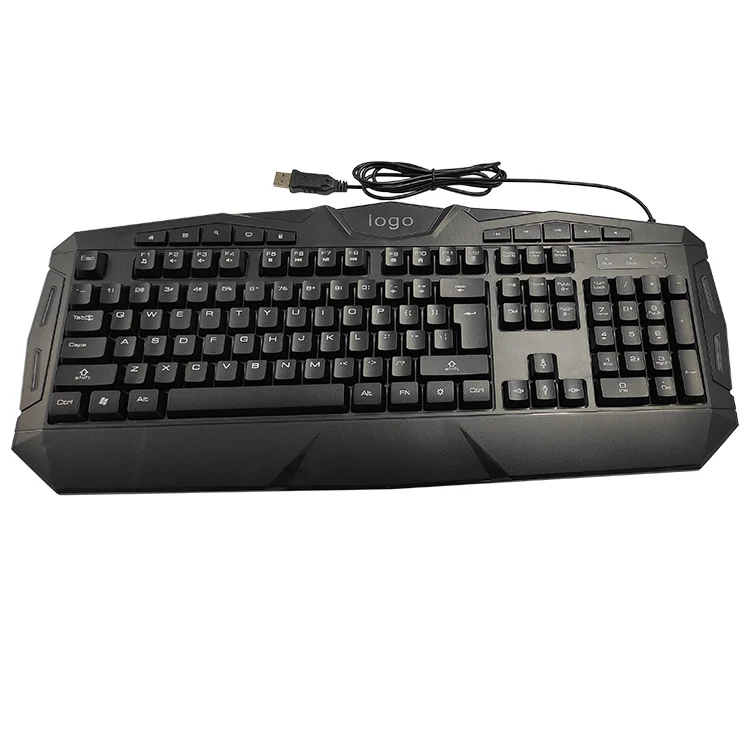 Gaming LED lighting Keyboard USB Ergonomic Backlit Wired Fashional Gaming Keyboard