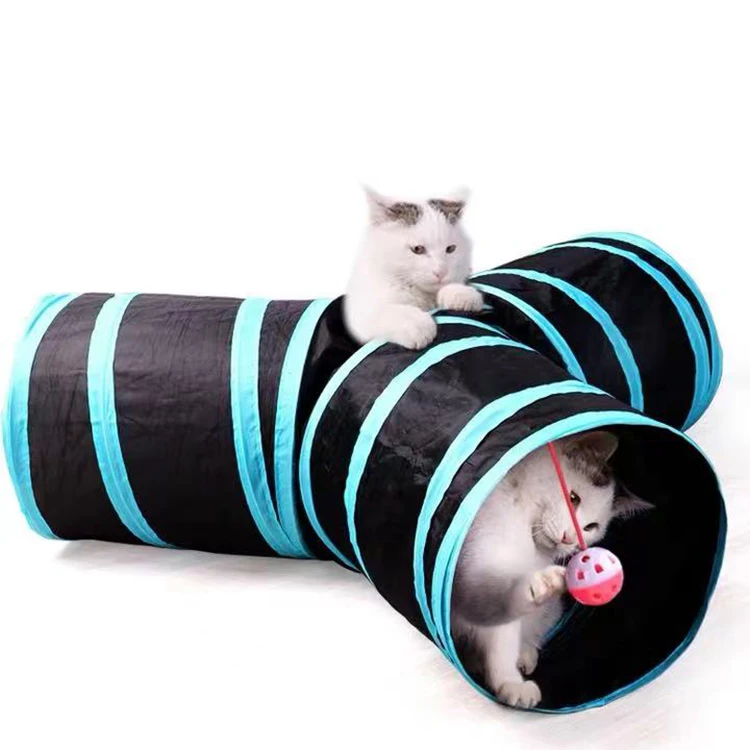 

In stock Hand-picked selection Three-way Cat Training Tunnel Foldable Cat Rolling Tunnel Pet Tunnel Toy