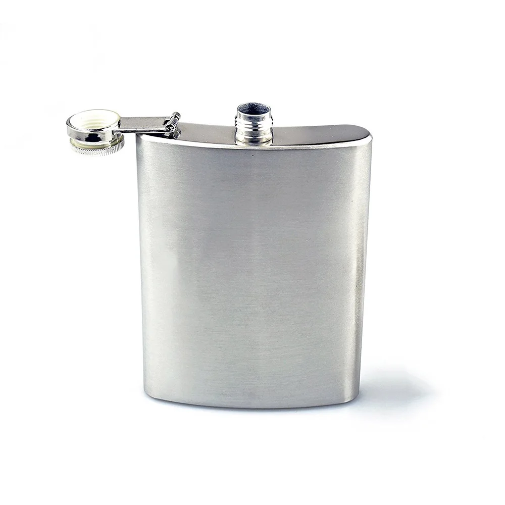 New 8oz Stainless Steel Liquor Hip Flask Funnel Set *US FAST FREE SHIPPING*