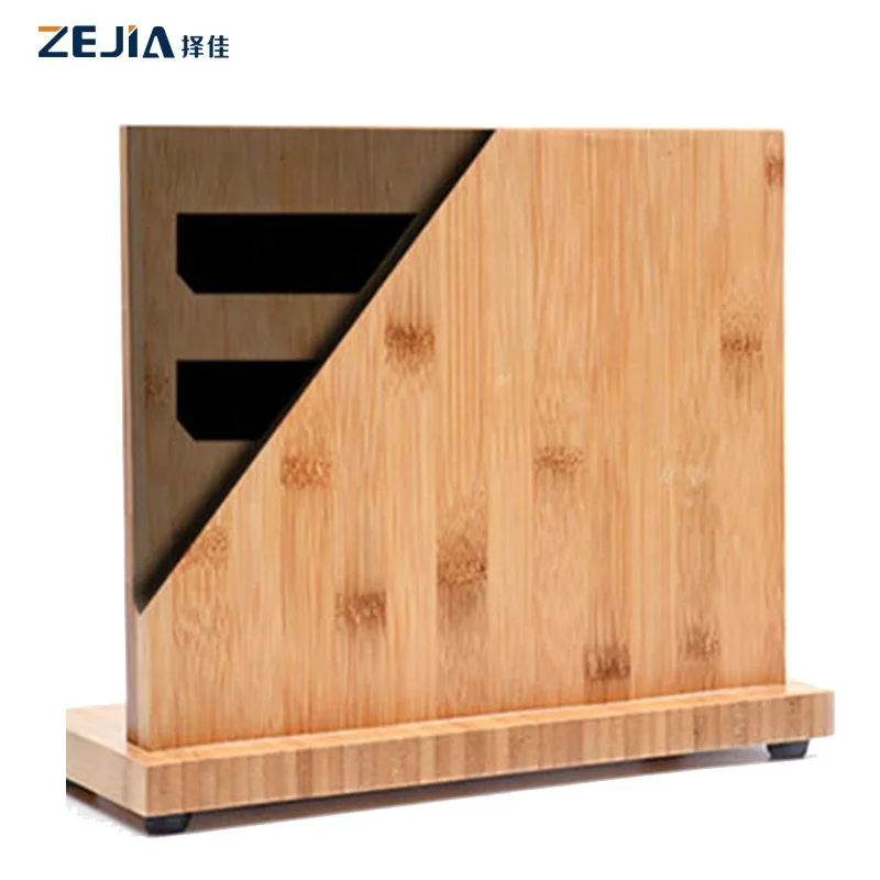 

Hot Sale Kitchen Knife Block Magnetic Magnet Wooden Knife Holder Universal Knife Holder