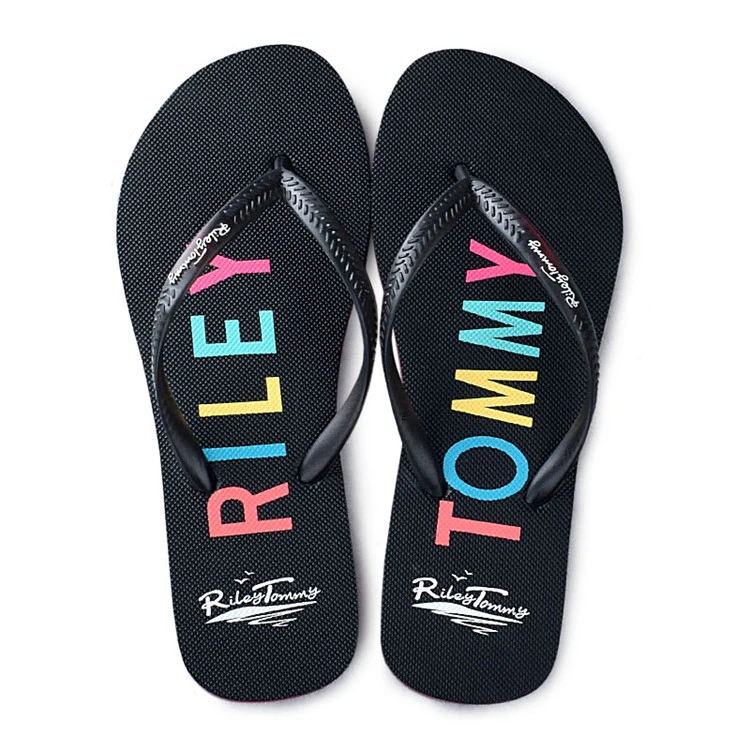 

Summer Beach Rubber Flip Flops Indoor Sandals EVA Rubber Slippers Colorful Printed Mens Flip Flop Sandals, White,black or customized color