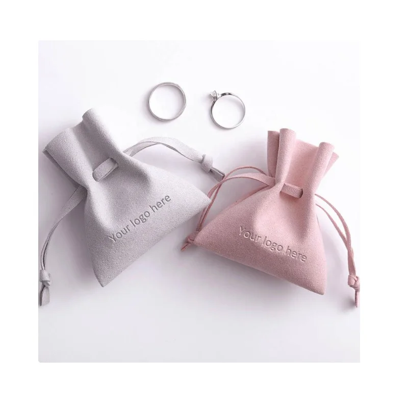 

2020 Custom Personalize high-quality drawstring Mircrofiber jewelry Merchandise pouch, Customized color