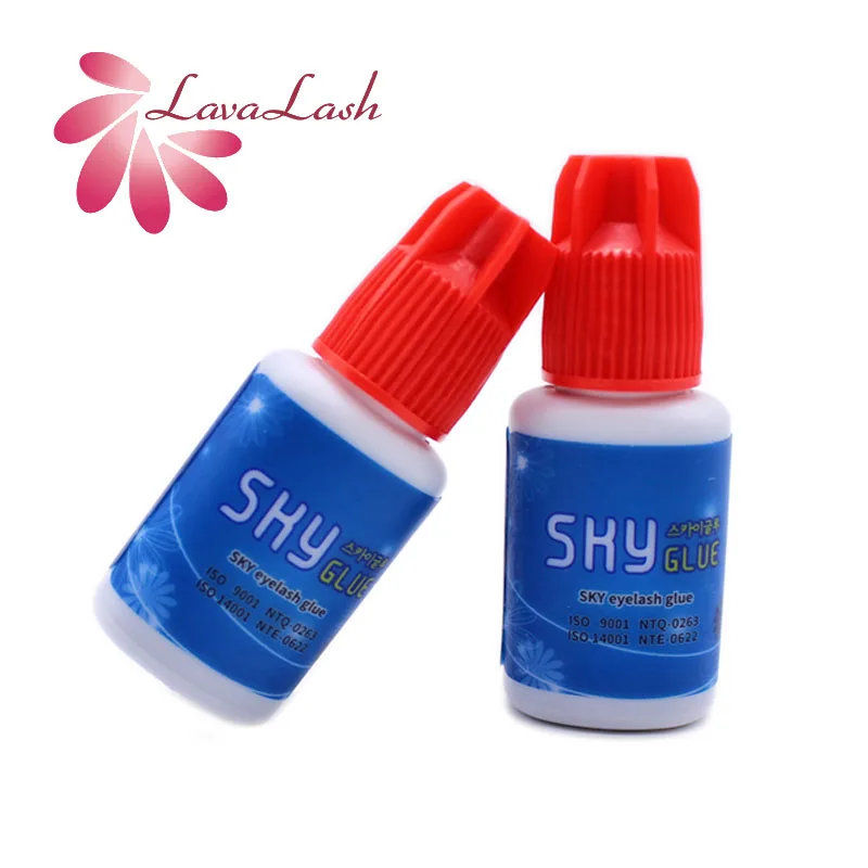 

Lavalash factory directly Korea super sky glue 5ml eyelash black false extension adhesive private label false eyelashes glue