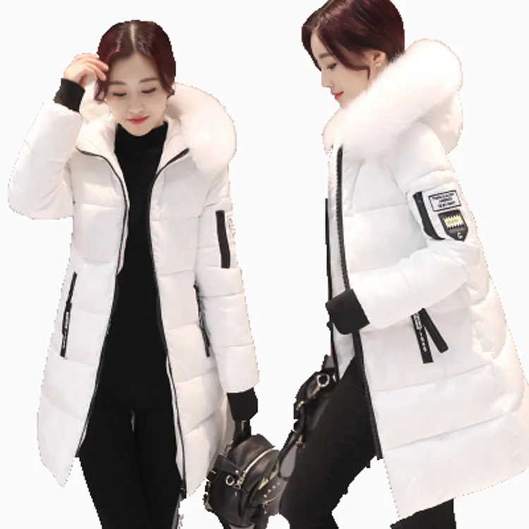 
women winter thicken warm coat female autumn hooded cotton fur plus size basic jacket outerwear 