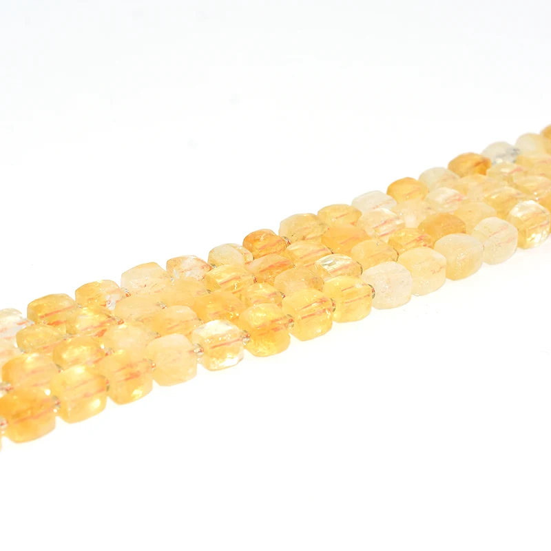 

NAPOLN Trade Insurance  Pyramid Shaped Citrine Gemstone Beads, Yellow color