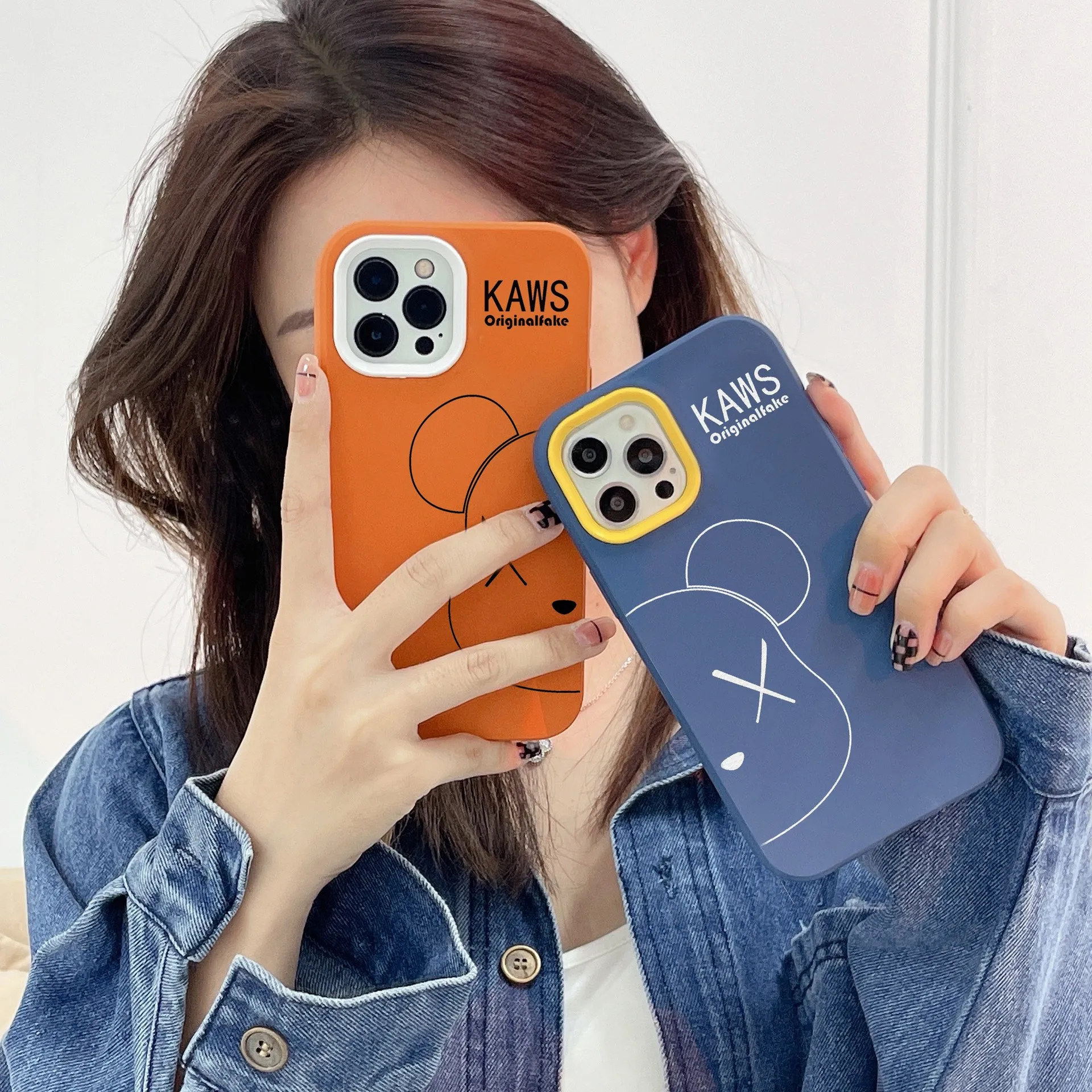 

Popular Cartoon bear Phone Case for iPhone 13 12 11 Pro Xs X XR Max 8 7 Plus Silicone Cases Soft Black Cover, 2colors