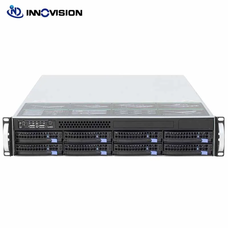 

high quality huge storage 8 bays 2u rack NAS server case