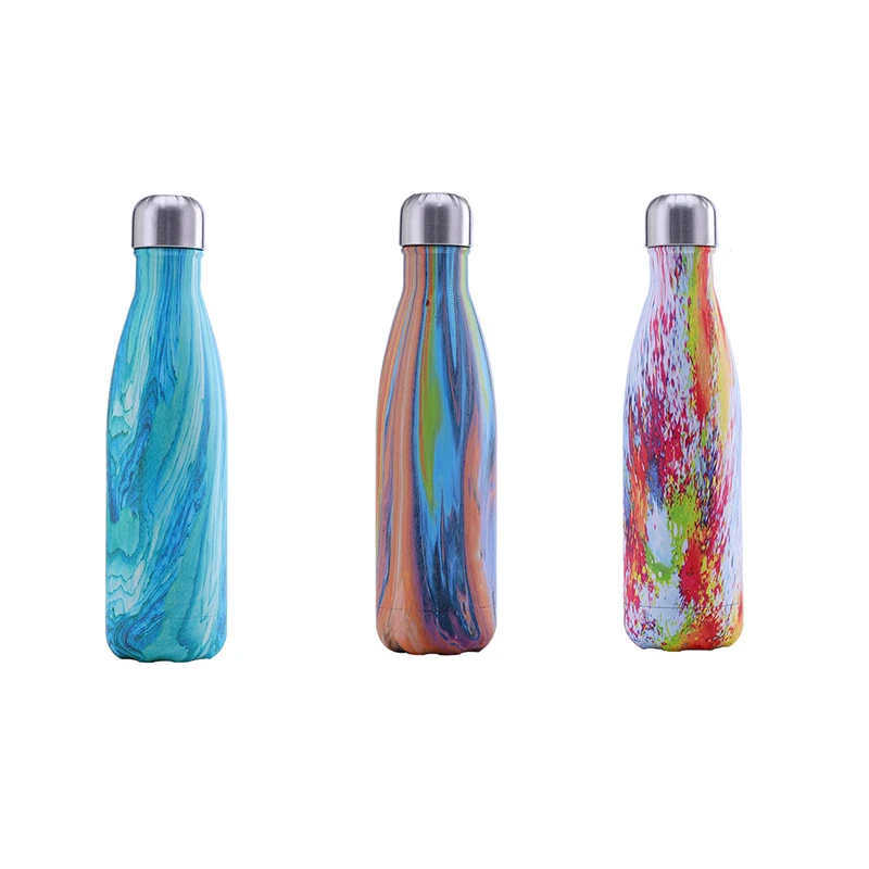 

OEM Shimmer Picnic Camping Travel 304 Stainless Steel Matte Finishing Cola Thermal Sport Bottle Warm Cup, Customized color