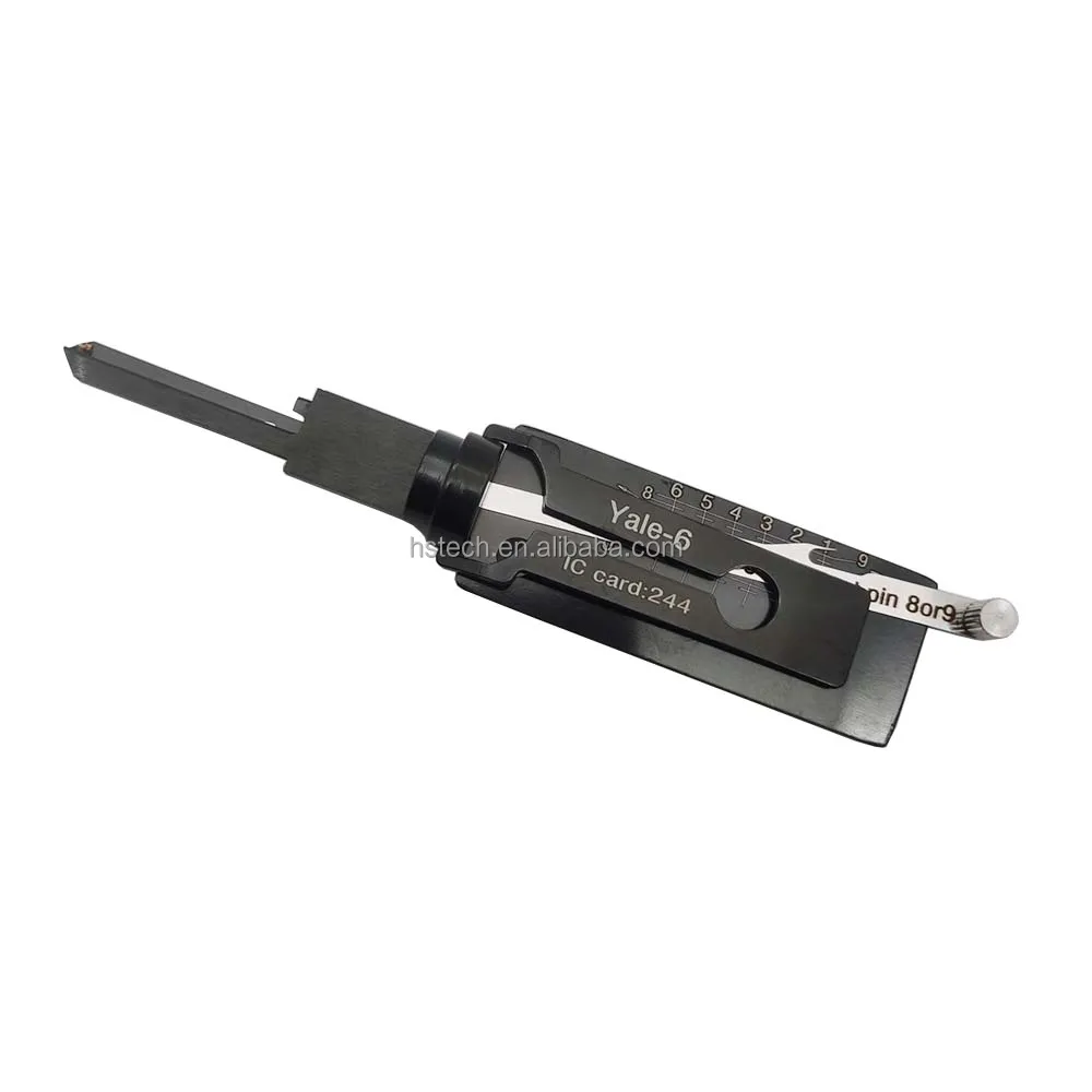 

New arrival 2 in 1 lock pick tools for civil yale-5 | yale-6| cisa-5 locksmith tools, Silver