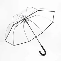 

OEM transparent umbrella wholesale can be customized for handle and surface logo