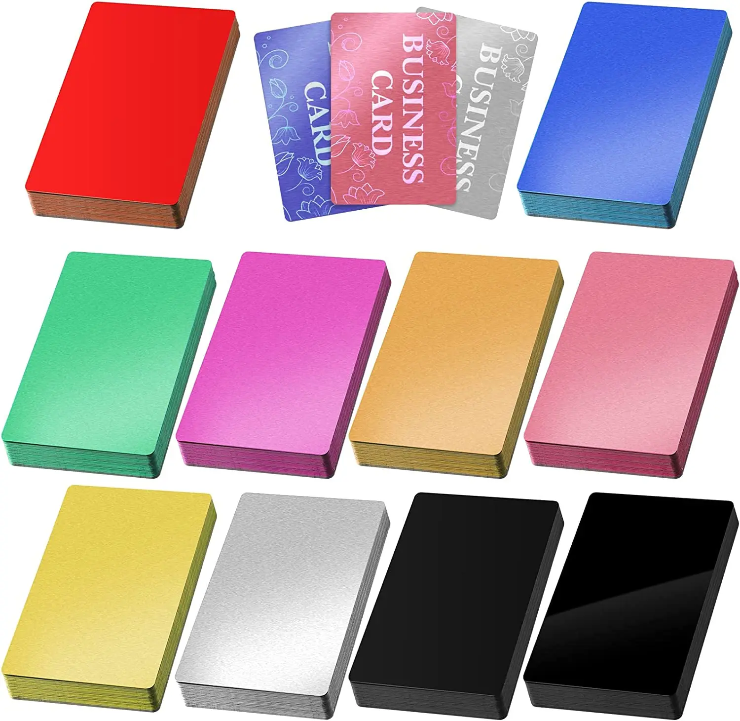 

0.45mm metal credit card blanks anodized thick aluminum business credit card laser blanks