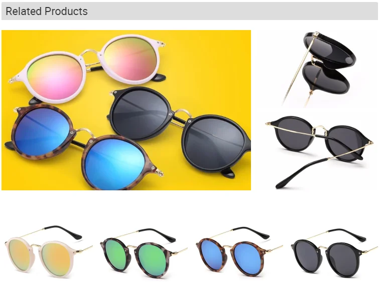 EUGENIA high quality modern design good looking plastic frame Round Womens Sunglasses Trendy